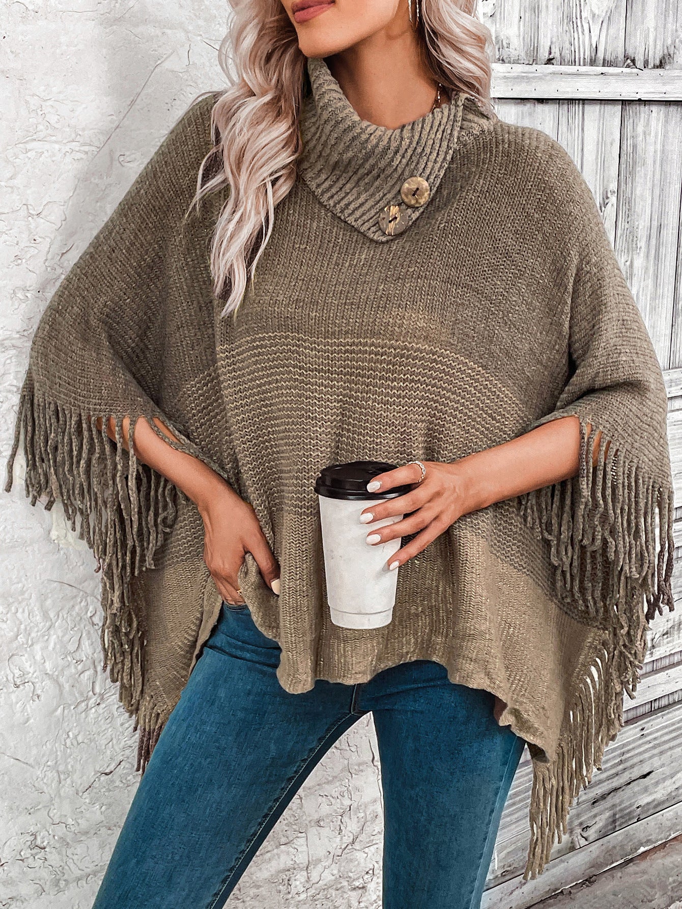 Poncho Bohème Dégradé