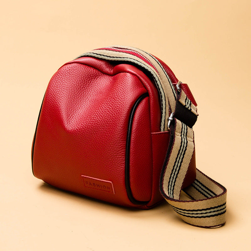 Sac Carré Chic en Cuir