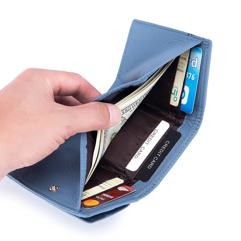 Mini portefeuille - unisexe anti-fraude de carte de crédit